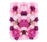 YlluySmn 6PCS Artificial Flower Wall,Panels Bouquet Wedding Party,Wall Mounted Romantic Floral Backdrop Home Decor,Pinhole Locking,Different Flowers, for Wedding Backdrops, Aisles,Flower Partie