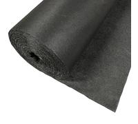 YLM1991 Polyester Iron-On Interlining Fabric Clothing Sewing Accessories Single-Sided Adhesive Lining Lightweight Fusible 100cm Wide (Black 30g - 2 metros)