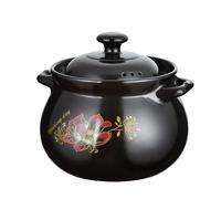 YLME Ceramic Casserole - Oven Pan and Kitchen with Handles, Ideal for Stews, Soups and Slow Cooking,5.5L