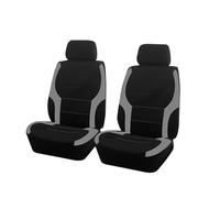 YLMKMVLCZC Universal Polyester Car Seat Cover Set Fit Most Plain Accessories Protector Full Set Car Seat Cover(TypeB Grey 2 seat)