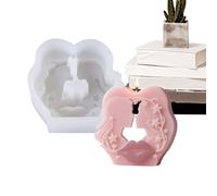 Ylnailky Candle Making Molds Silicone | Couple Fondant Mould,Silicone Romantic Craft Easy Release Mold for Epoxy Resin Candles Plaster Chocolate Creative Projects