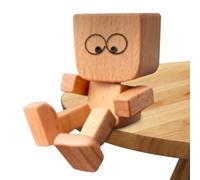 Ylnailky Car Ornament,Funny Wood Shaking Feet Decor - Movable Joint Auto Interior Work Truck Van School Road Long Drive Travel Daily Commute