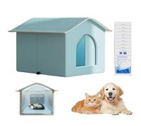 Ylnailky Cat Cooling Shelter - Enclosed Dog Cooler Nest | Spacious Kitten Ice Nesting, Pet Accessory for Small Large Medium Cat