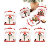 Ylnailky Christmas Candy Bags, Reusable Holiday Festive Containers - Christmas Bakery Treat Bags | for Family Friends Neighbors Colleagues Kids Children