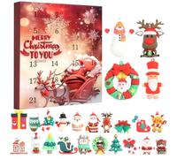 Ylnailky Christmas Countdown,3D Collectible Ornaments | 24 Days Fun Activity Calendar | for Living Room Bedroom Apartment School Party Winter Celebration Family Gathering