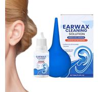 Ylnailky Earwax Removal Drops - Removal Drops Set for Cleaning Ears,Softener for Buzzing Hearing Hardened Itchy Tinnitus Daily Travel Office Home Seniors Adults Men Women Swimmers