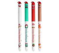 Ylnailky Erasable Pens, Christmas Note Taking Tools - Holiday Signature Pen | for Teaching Art Planning Journaling Scrapbooking Reporting Sketching Drafting Crafting Office Classroom