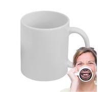 Ylnailky Funny Coffee Cups, Ceramic Prank Tea Cup, Porcelain Water Mugs, for Juice Beer Milk Study Dining Room Teachers Office Restaurant Hotel Collectors Humor Lover Birthday