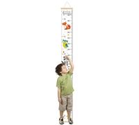 Ylnailky Kids Growth Chart, Height Measurement for Wall, Removable Ruler Decor for Children Room Nursery Playroom Girls Bedroom Bathroom
