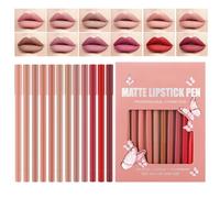 Ylnailky Lip Liners Set, Waterproof High Pigmented Lipstick | Smooth Texture Non-Stick Cup Lip Liner Packs | for Women Girls Cosplay Beauty