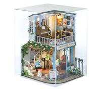 Ylnailky Miniature House Kits for Adults - Miniature House Craft Kits with Dust Proof Cover | Parent-Child Bonding Activity Wooden Craft Toys for Teens Children Kids Women Teenagers Family