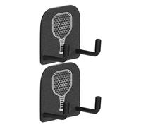 Ylnailky Pickleball Paddle Wall Mount | Pickleball Paddle Mount Hanger | No-Drill Sports Equipment Storage Utility Hooks for Indoor Garage Bedroom Gyms Workouts