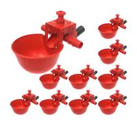 Ylnailky Poultry Watering Cups,Poultry Water Cups Chicken Drinker | Adjustable Solid Watering System Drinkers for Backyard Farm Turkey Duck Outdoor Cage Chick Bunny