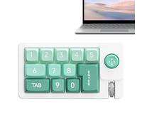 Ylnailky Programmable Keyboard,RGB Wired Programming Keyboard - Wired Hot-swappable Number Pad with Joystick Ergonomic for Writing PC Game Music Production Live Streaming