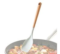 Ylnailky Spatula Spoon,Flexible Non-Stick Silicone Utensil | Wooden Handle Cooking Spatula | for Mixing Scraping Serving Frying Soup
