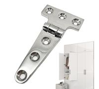 Ylnailky Stainless Steel Door Hinges,T Type Marine Grade Hardware - Thick Boat Barn Door Hinges | for Hatch Cabinet Yacht Kitchen Entry Industrial Panels Tool Boxes Woodworking