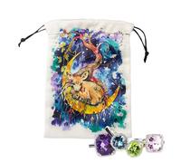 Ylnailky Tarot Bags and Pouches,Velvet Drawstring Tarot Card Holder | Double Sided Printing Home Organization for Carrying Travel Outdoor Camping Garden Kitchen Dormitory Classroom Offices Cabinet