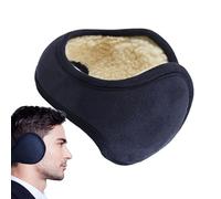 Ylnailky Unisex Winter Earmuffs - Warm Outdoor Ear Warmers,Adjustable Ear Covers with Lamb Wool, Behind the Head Warmers for Outdoor Skiing Biking Fishing