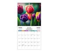 Ylnailky Wall Calendar,Monthly Wall Art Calendar with Scenes Illustrations | Cute Gag Planner Paper for Kids Teachers Apartment Bedroom House Classroom School College Family Dorm Kitchen