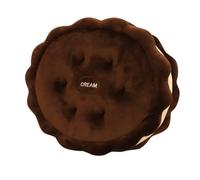 YLOEPI Chocolate Cookie Plush Pillow, 42cm Cookie Shaped Cushion, PP Cotton Filling, Soft Stuffed Throw, Ideal for Birthday Gifts, Sofa, Bedroom, Living Room & Home Decor
