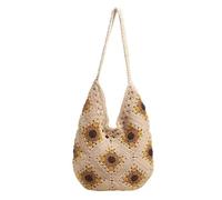 YLOEPI Sunflower One-Shoulder Tote Bag, Large Soft Summer Beach Bag for Women, Lightweight Everyday Handbag for Work, Spacious Casual Travel, Holiday Tote, Vacation Shopping