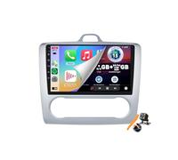 YLOXFW Car Stereo Android 15.0 Radio for Focus Mk2/Mk3 2004-2011 GPS Sat Navigation 9'' Touchscreen DVD Multimedia Video Player FM BT Receiver with Carplay 4G 5G WiFi DSP SWC,Silver,M6 Pro3