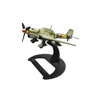 YLQERZ 1:100 For German JU87 Fighter Jet Military Aircraft Model Diecast Alloy Classic Souvenir Ornament For Collection And Display