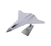YLQERZ 1:144 Scale For Air Force J-50 Sixth Generation Stealth Fighter With Stand Diecast Alloy Toy For Collection And Display