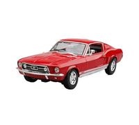 YLQERZ 1:18 For Ford Mustang GT 1967 Classic Car Model Simulation Alloy Car Model Collectible Ornament For Vehicles Fans(Red)