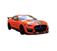 YLQERZ 1:18 For Ford Mustang Shelby GT500 Cobra Alloy Car Model Adult Collectible Hobby Toy For Vehicles Fans(Orange)