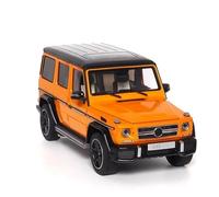 YLQERZ 1:18 Scale For Benz G63 W463 2017 Orange Alloy Car Model Collection Static Decoration Fan Hobby For Vehicles Fans
