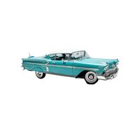 YLQERZ 1/18 Scale For Chevrolet Impala 1958 Die-Cast Model Car For Static Display And Collectors For Vehicles Fans