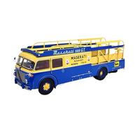 YLQERZ 1:18 Scale For Ferrari Transport Truck OM150 ROLFO Die-Cast Model Car For Adult Collectors For Vehicles Fans(Blue)