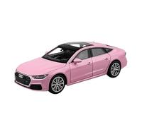 YLQERZ 1:24 For A7 Coupe Alloy Car Model Die-cast Metal Car Model With Sound And Light Collection Toy For Vehicles Fans(Pink)