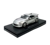 YLQERZ 1/43 Scale For Nissan NISMO Fairlady Die-Cast Metal Model Car With Display Stand Silver For Vehicles Fans