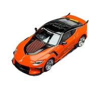 YLQERZ 1:64 For Nissan VeilSide FFZ400 Fairlady Z Orange Collector's Edition Display Die-Cast Car Model For Vehicles Fans