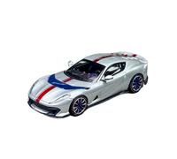 YLQERZ 1:64 Scale For Ferrari 812C Alloy Car Model Static Metal Display Piece Collectible For Adults For Vehicles Fans(Silver)