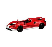 YLQERZ 1/64 Scale McLaren Elva Convertible Sports Car Die-Cast Model In Blue Paint Scheme Series For Vehicles Fans(Red)