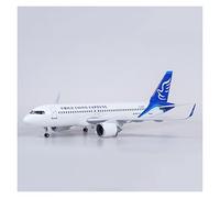 YLQERZ 1 80 Scale A320 For New China Express Aviation Model LED Light Die Casting Resin Aircraft Toy For Collection And Display(A)