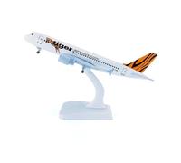 YLQERZ 20cm For Singapore Tiger Airways A320 With Landing Gear Alloy Airplane Aircraft Model Toy Collection For Collection And Display