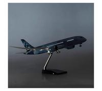 YLQERZ 47CM For 787 Etihad B787 Plane Model With LED Light(Touch Or Sound Control) For Decoration For Vehicles Fans(W LED)