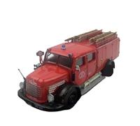 YLQERZ Die Cast 1:72 Scale For 380 Fire Truck Engine Alloy Retro Rescue Car Model Hobby Collection For Vehicles Fans