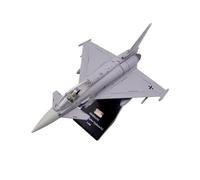 YLQERZ Die-cast Metal Aircraft 1:100 Scale For German Air Force Iron Crusade Typhoon EF2000 Eurofighter Model For Collection Souvenir For Collection And Display