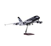 YLQERZ Die-cast Metal Aircraft 1:160 Scale For Model Diecast Resin A380 New Zealand Airbus Airplane Collection Display Static Display Aircraft Model For Collection And Display(With light)