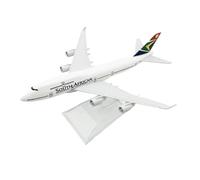 YLQERZ Die-cast Metal Aircraft 1:400 Scale For South African Airways B-747 Aircraft Model B747 Simulation Alloy Static Display For Collection And Display
