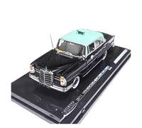 YLQERZ Diecast 1:43 Scale Alloy For 220SE 1959 Taxi Classic Car Toy Collection Static Model Ornament For Vehicles Fans(Black)