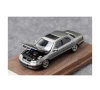 YLQERZ For Lexus LS400 1:64 Low-Profile Fine Works Die-Cast Car Model With Opening Hood For Vehicles Fans(Low-profile silver)