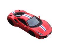 YLQERZ Red 1/24 For Ferrari 488Pista Supercar Alloy Car Model Ornament Toy Show Hobbies For Vehicles Fans