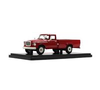 YLQERZ Resin 1/43 For Champ Pickup Red 1963 Pickup Truck Model Scene Simulation Game Vehicle For Vehicles Fans
