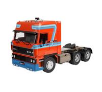 YLQERZ Scale Die-Cast Metal 1/18 For 3300 Truck Model Tractor Scene Ornaments Container Metal Casting Commemorative For Vehicles Fans(Red)